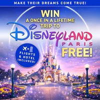 Free Disneyland Holiday, Flights/Hotel Included
