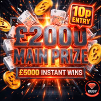 £2000 TAX FREE CASH + £5000 instant wins