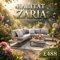 HABITAT ZARIA 5 SEATER GARDEN SET