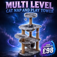 MULTI LEVEL CAT NAP AND PLAY TOWER