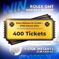 400 Tickets into Rolex Batman Competition