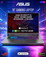 ASUS ROG Strix 18” Gaming Laptop - 32GB RAM, RTX 5070