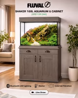 Fluval Shaker 168L Aquarium & Cabinet (Oak or Grey)