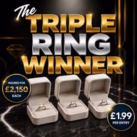 The Triple Ring Winner – 3 x £2,150 Rings!