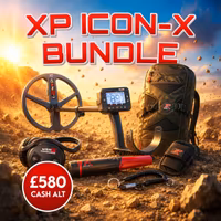 XP Icon-X + Headphones + XP MI6 Pinpointer & XP Backpack 240 Or £580 Cash