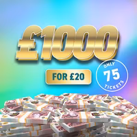 £1000 Cash - Only 75 Tickets