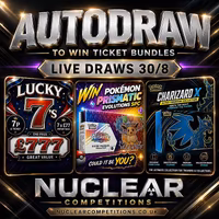 Mega Weekly Autodraw to win ticket Bundle into this weeks live draws on 30/08