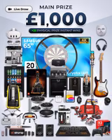 £1,000 Main Prize with 25 Physical Instant Wins