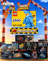 £500 LEGO Gift Card with 10 LEGO Instant Wins
