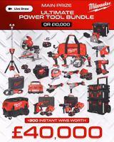 Ultimate Milwaukee Power Tool Bundle (or £10,000) with £40,000 of Instant Wins
