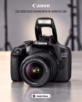 Canon EOS 2000D DSLR Camera with 18-55mm DC Lens