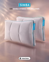 2 x Simba Hybrid Pro Pillows