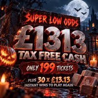DAY 12 - SUPER LOW ODDS £1313 TAX FREE CASH 💷