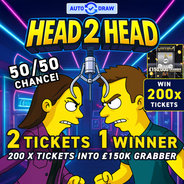 Head to Head - 1 v 1 - 200 Tickets Into Grabber!