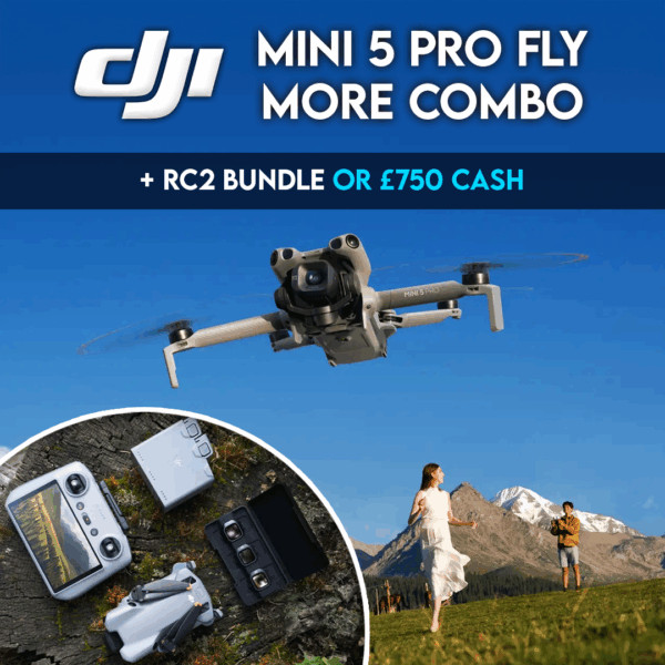 DJI Mini Pro 5 + FlyMore Combi + RC2 Or £750 Cash