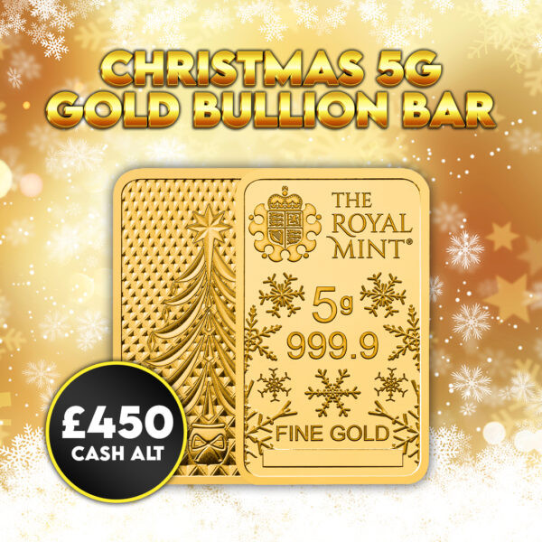Christmas 5G Gold Bullion Bar Or £450 Cash