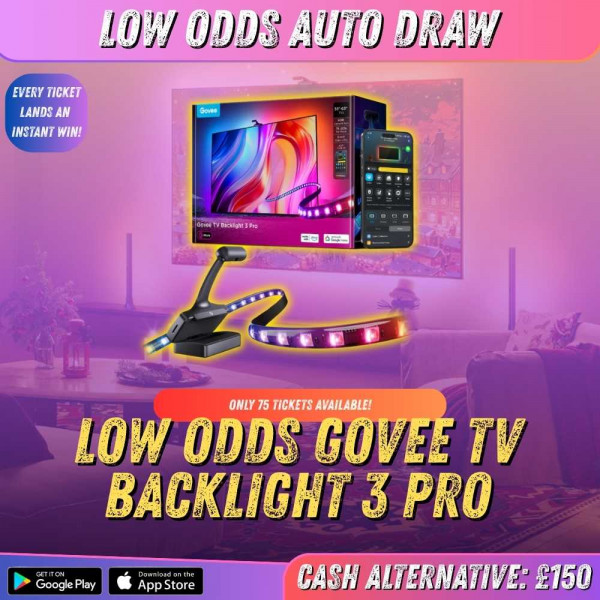LOW ODDS GOVEE TV BACKLIGHT 3 PRO