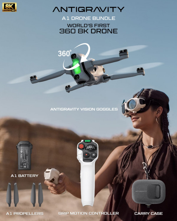 Antigravity A1 Bundle – World’s First 360 Drone