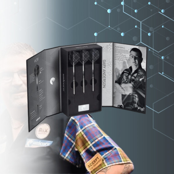 Gary Anderson Noir 90% Steel Tip Darts