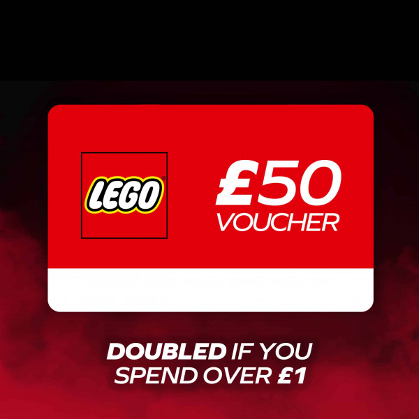 APP EXCLUSIVE! £50 LEGO Gift Card Double On £1+ Orders