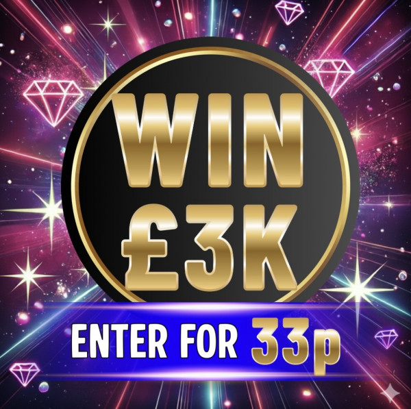 WIN £3,000 FOR 33P!!