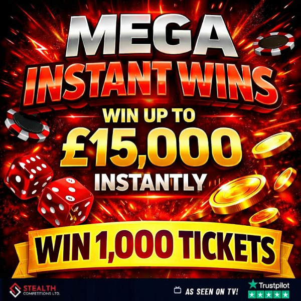 Mega Instant Wins Mini Raffle - Win 1,000 Tickets!