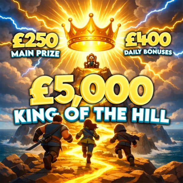 £5,000 King Of The Hill – Daily Leaderboard