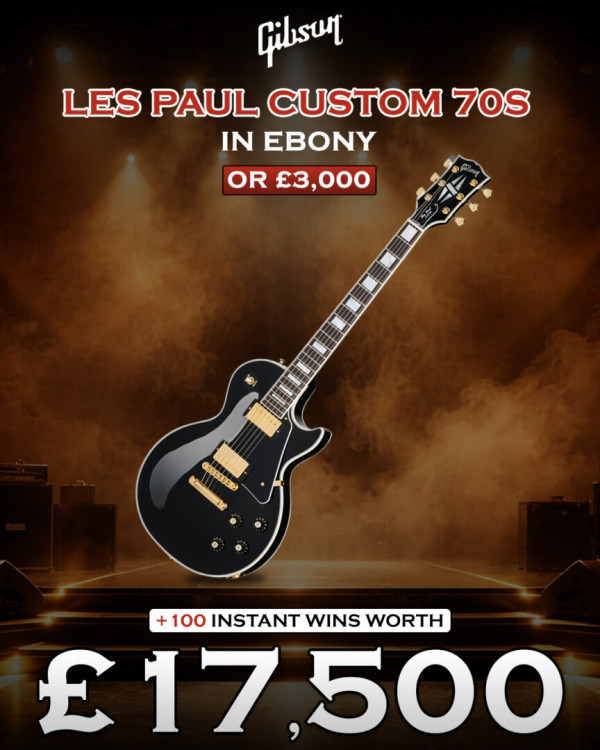 Gibson Les Paul (or £3k) with £17,500 of Instant Wins