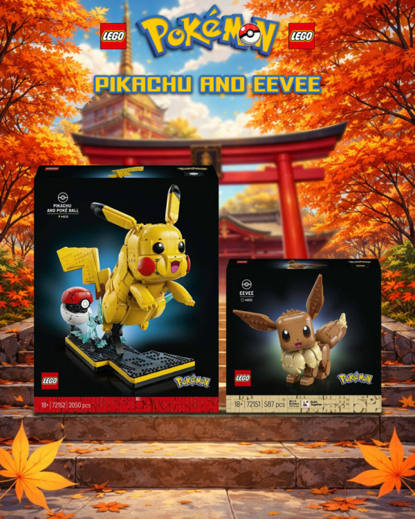 New Lego Pokémon Pikachu and Eevee