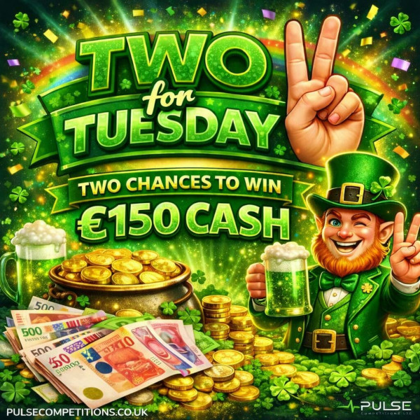 Daily Cash Draw - 2 Chances to win £150 Cash