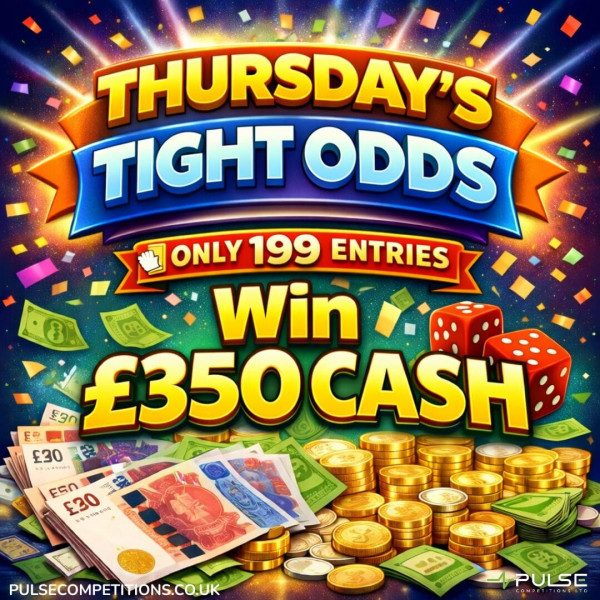 Daily Cash Draw - £350 Cash Lower Odds