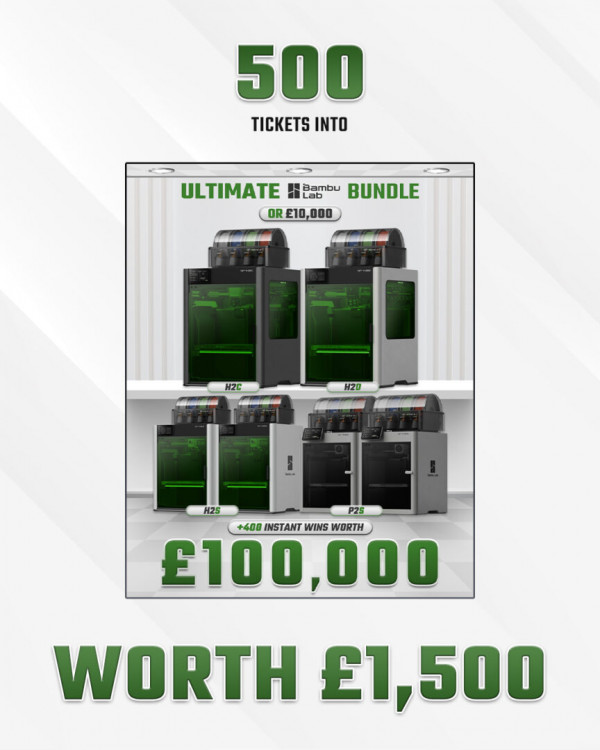 Win 500 Entries Into The Ultimate Bambu Lab Bundle Competition