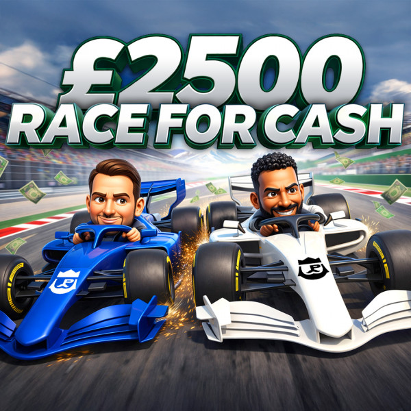 Race for Cash - £2500 Instants - 10p to enter!