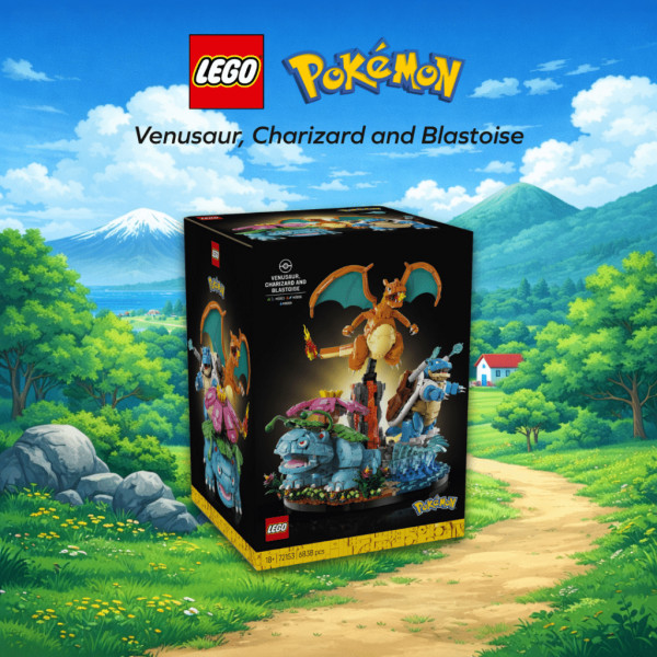 Lego Pokemon 72153 Venusaur, Charizard and Blastoise