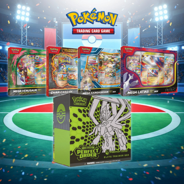 Pokemon Perfect Order Pokemon Center Elite Trainer Box & ex Box Bundle