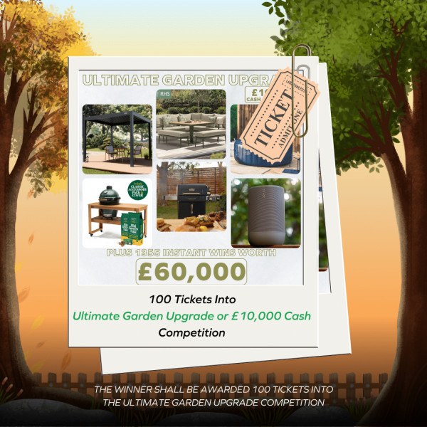100 Tickets Into Ultimate Garden Upgrade Competition!