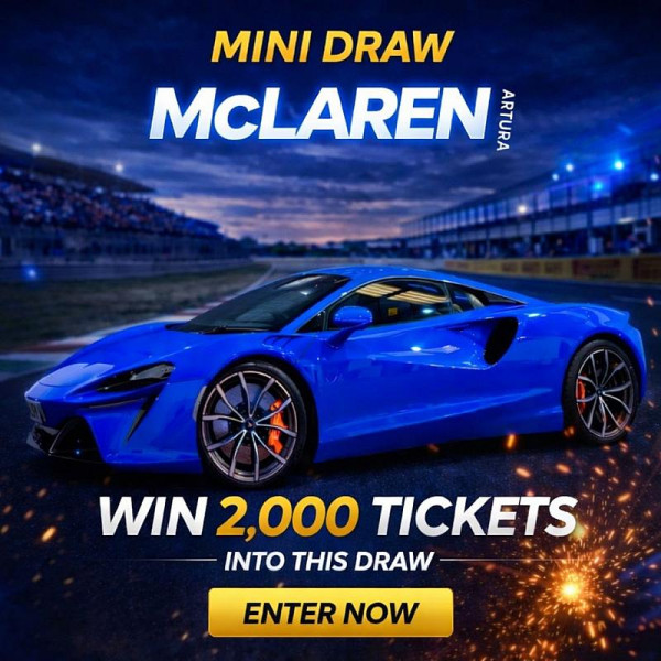 Mclaren Mini Draw - Win 2,000 Tickets - Auto Draw!