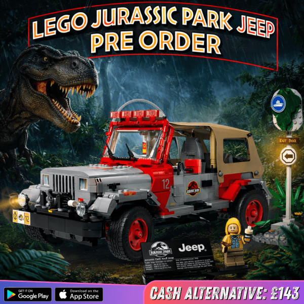 LEGO JURASSIC PARK JEEP WRANGLER