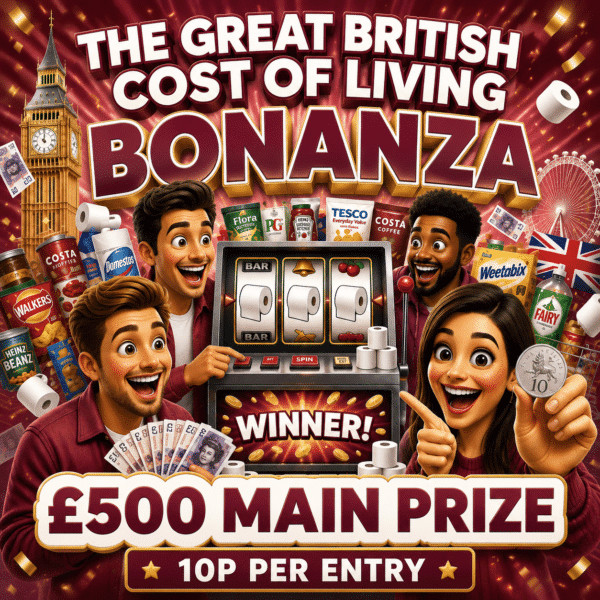 The Great British Cost of Living Bonanza #60 – £500 Main Prize