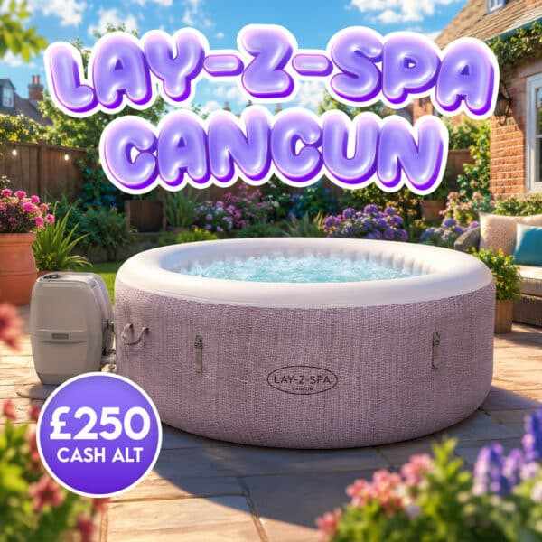 Lay-Z-Spa Cancun Inflatable Hot Tub Or £250 Cash