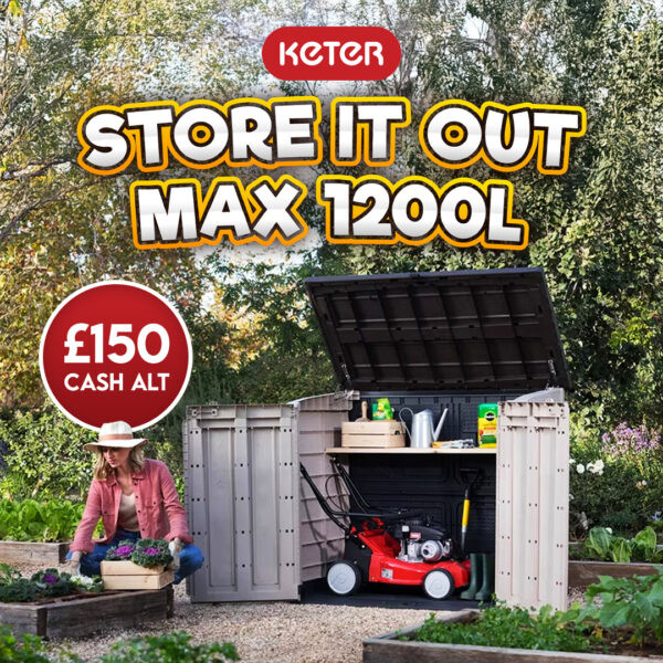 Keter Store it Out Max 1200L Storage Or £150 Cash