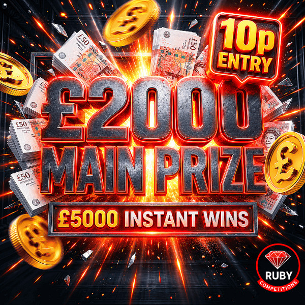 £2000 TAX FREE CASH + £5000 instant wins