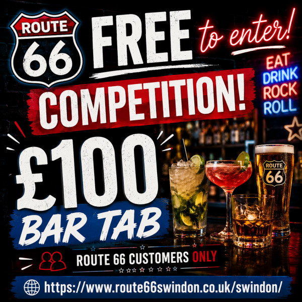 Win a £100 Bar Tab at Route66!