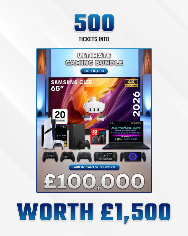 Win 500 Entries Into The Ultimate Gaming Bundle Competition