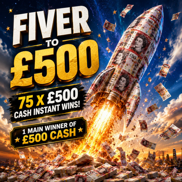 FIVER TO £500