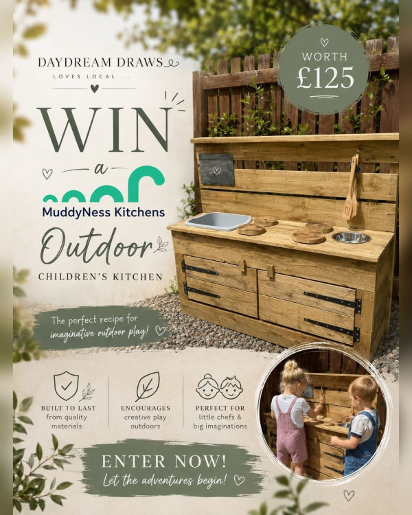 WIN A £125 MUDDYNESS CHILDREN’S OUTDOOR KITCHEN