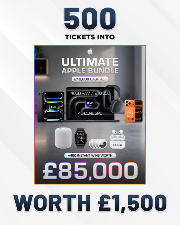 Win 500 Entries Into The Ultimate Apple Bundle