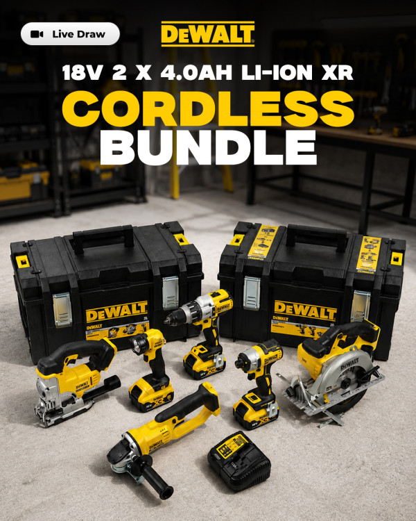 DeWalt 18V 3 x 5Ah Li-Ion XR Cordless Bundle