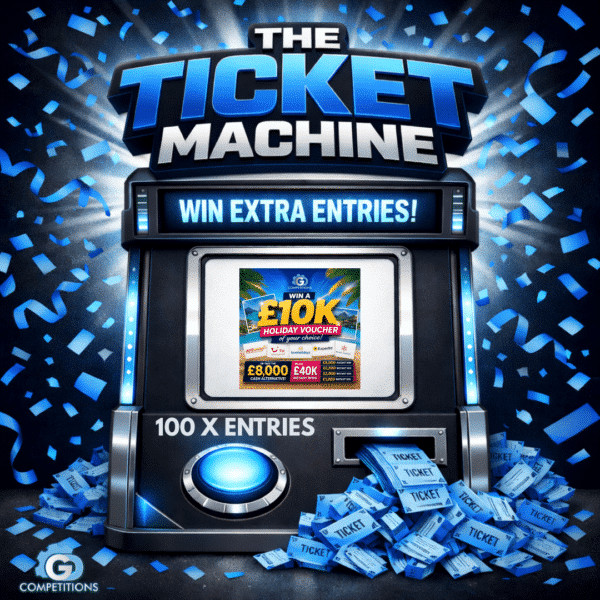 MINI DRAW – 100 X ENTRIES INTO £10K HOLIDAY