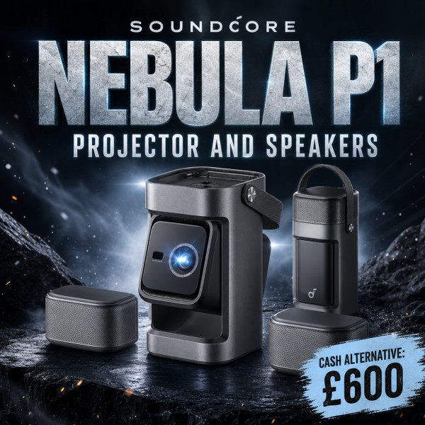 SOUNDCORE NEBULA P1 PROJECTOR AND SPEAKERS